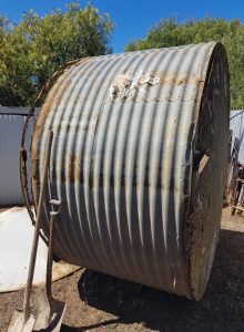 Old leaky rainwater tank at Edithburgh SA 