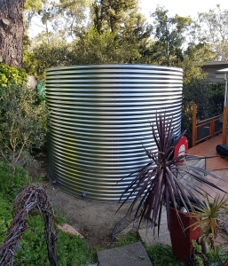 completed rainwater tank