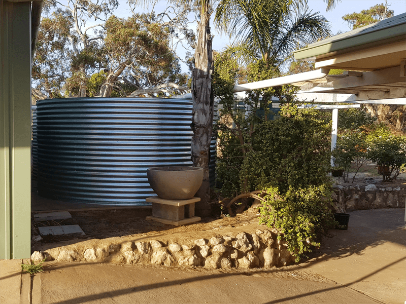 Completed rainwater tank Hartley SA