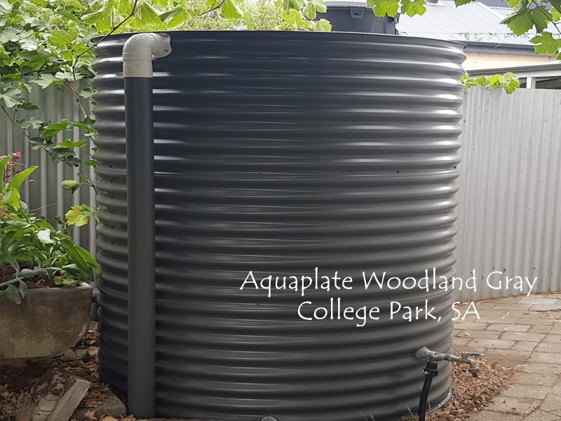 Aquaplate Rainwater Tank Woodland Gray